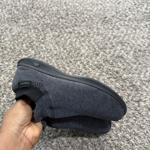 Skechers Go Step Lite Ultrasock Black Slip On Running Shoes Sneakers Size 9 Gray - Picture 3 of 10